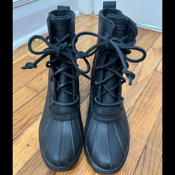 PRE-OWNED - Sperry Women's Saltwater Heeled Rain Boot - Picture 1 of 2